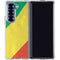 Republic of the Congo Flag Distressed Galaxy Z Fold6 Clear Case